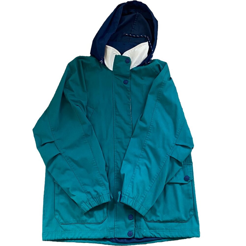 Vintage Pacific Trail Rain Jacket Mens M Teal